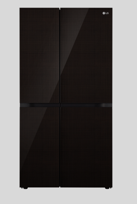 LG 655 litres Side By Side Refrigerator, Linen Brown GL B257DLNX